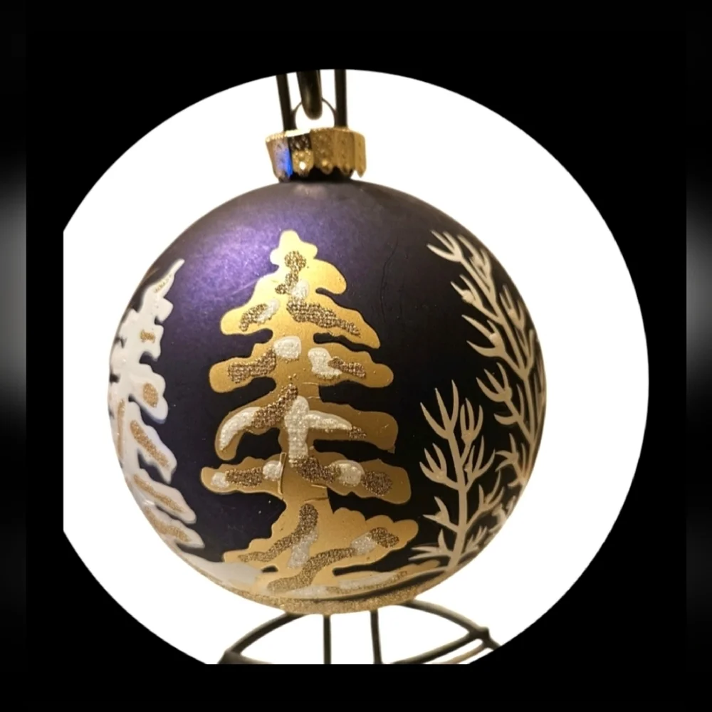 Hand Crafted Upcycled Christmas Tree Ornaments Gold